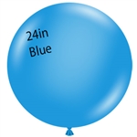 24 inch Tuf-Tex® BLUE Round Latex Balloon