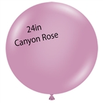 24 inch Tuf-Tex® CANYON ROSE Round Latex Balloon