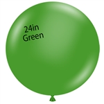 24 inch Tuf-Tex® GREEN Round Latex Balloon