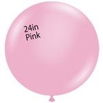 24 inch Tuf-Tex® PINK Round Latex Balloon