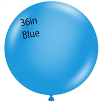 36 inch Tuf Tex BLUE Round Latex Balloon