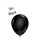 5 inch BLACK Round TufTex Balloons, Price Per Bag of 50