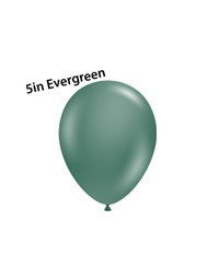 5 inch EVERGREEN Round  TufTex Balloon