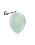 5 inch Empower-Mint Round  TufTex Balloon