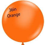 36 inch Tuf Tex ORANGE Round Latex Balloon