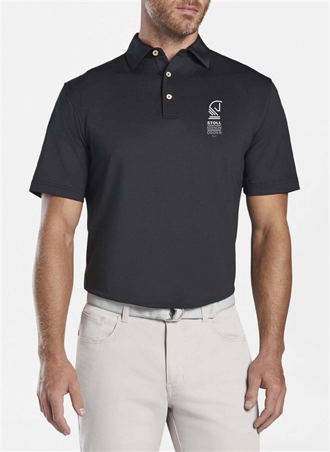 Peter Millar Men's Solid Performance Polo - Self Collar