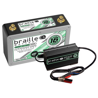 Braille B169LC Super 16v Circle Track Lithium Battery + 6A Charger Combo