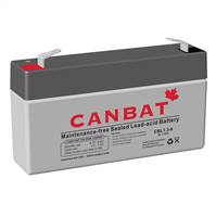 CANBAT 6V 1.3AH SLA BATTERY (AGM) -  CBL1.3-6
