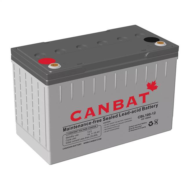 CANBAT12V 100AH SLA BATTERY (AGM) -  CBL100-12