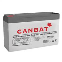 CANBAT 6V 12AH SLA BATTERY (AGM) -  CBL12-6