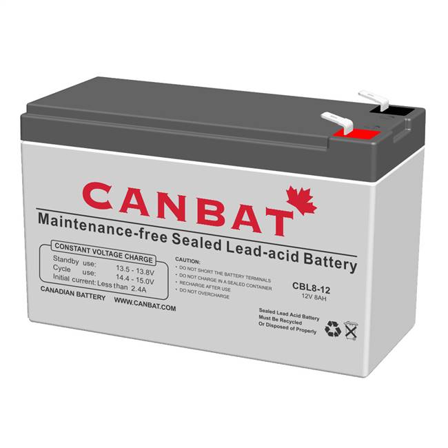 CANBAT12V 8AH SLA BATTERY (AGM) -  CBL8-12