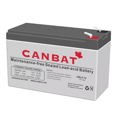 CANBAT12V 9AH SLA BATTERY (AGM) -  CBL9-12