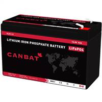 CANBAT 12V 9AH LITHIUM BATTERY (LIFEPO4) -  CLI9-12