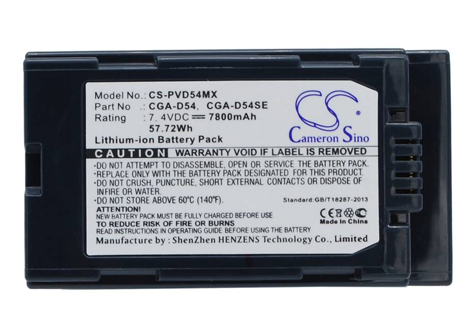 Panasonic Camera Battery - CS-PVD54MX