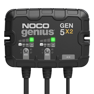 NOCO GEN5X2  12V 2-Bank, 10-Amp On-Board Battery Charger