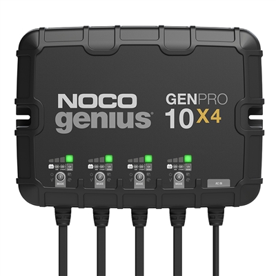 NOCO GENPRO10X4  12V 4-Bank, 40-Amp On-Board Battery Charger