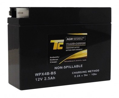WPX4B-BS TC Brand 2.3Ah Powersport battery