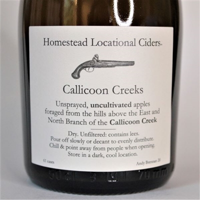 500ml bottle of Aaron Burr Cider Callicoon Creeks from Wurtsboro New York
