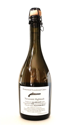 500ml bottle of Aaron Burr Homestead Locational Cider Neversink Highlands from Wurtsboro New York
