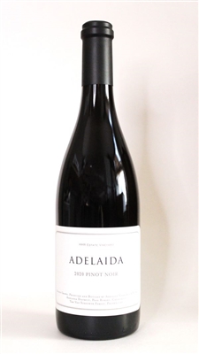 750ml bottle of 2020 Adelaida Pinot Noir from the HMR Estate Vineyard in the Adelaida District AVA of Paso Robles California USA