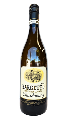 750ml bottle of 2021 Bargetto Chardonnay Retro Monterey County California