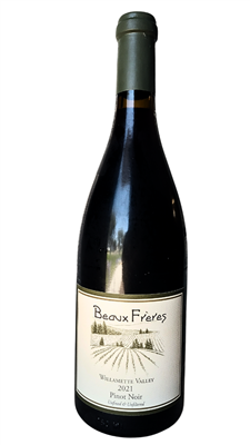 750ml bottle of 2021 Beaux Freres Pinot Noir Willamette Valley Cuvee of Willamette Valley Oregon USA