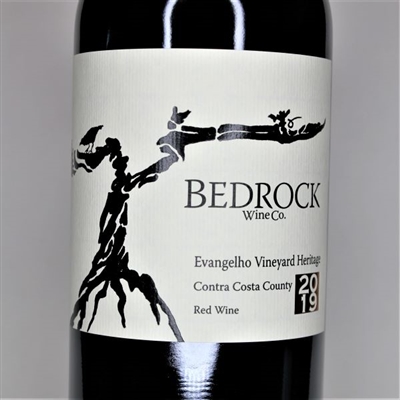 750ml bottle of 2019 Bedrock Wine Co. Evangelho Heritage Red of Zinfandel Mourvedre and field blend from California old vine sites