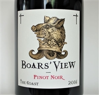750 ml bottle of 2016 vintage Boars' View Pinot Noir by Schrader Cellars from the Sonoma Coast of California