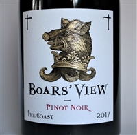 750 ml bottle of 2017 vintage Boars' View Pinot Noir by Schrader Cellars from the Sonoma Coast of California