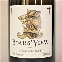 750 ml bottle of 2018 vintage Boars' View Chardonnay 'The Coast' by Schrader Cellars from the Sonoma Coast of California