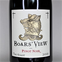 750 ml bottle of 2018 vintage Boars' View Pinot Noir by Schrader Cellars from the Sonoma Coast of California
