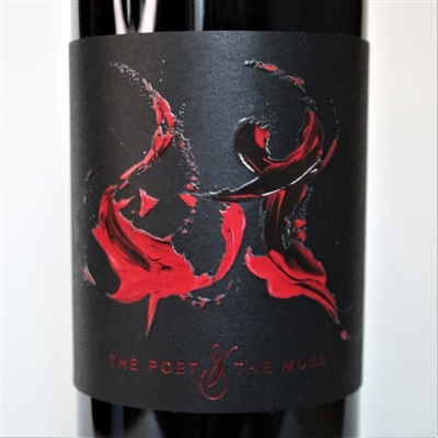 750ml bottle of 2018 The Poet & The Muse Reserve Cabernet Sauvignon by Brilliant mistake from the St. Helena AVA of Napa Valley California