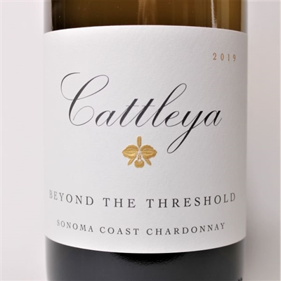 750ml bottle of 2019 Cattleya Chardonnay Beyond the Threshold from the Sonoma Coast AVA of Sonoma County California