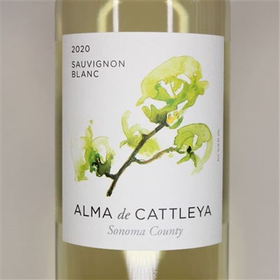 750ml bottle of 2020 Alma de Cattleya Sauvignon Blanc from Sonoma County California
