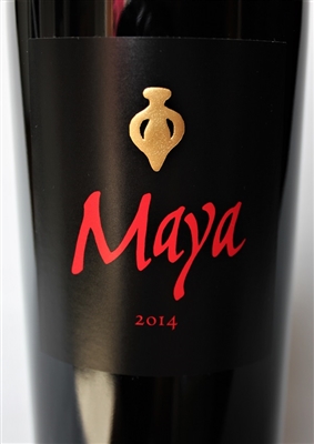 750ml bottle of 2014 Dalla Valle Maya from the Oakville AVA of Napa Valley California