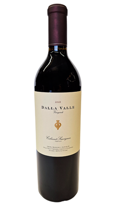 750ml bottle of 2021 Dalla Valle Estate Cabernet Sauvignon from the Oakville AVA of Napa Valley California