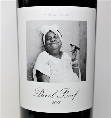 750ml bottle of 2018 Devil Proof Malbec from the Farrow Ranch in Alexander Valley of Sonoma County California