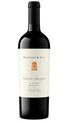 750ml bottle of 2018 vintage Diamond and Key Cabernet Sauvignon from the Panek Vineyard in St. Helena AVA of Napa Valley California USA