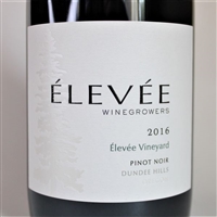 750ml bottle of 2016 Elevee Winegrowers Pinot Noir from the Elevee Vineyard of the Dundee Hills AVA in the Willamette Valley of Oregon