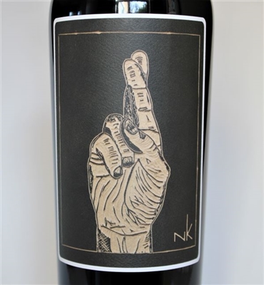 750ml bottle of 2017 Faethm Fingers Crossed Grenache red wine from Ventura County California