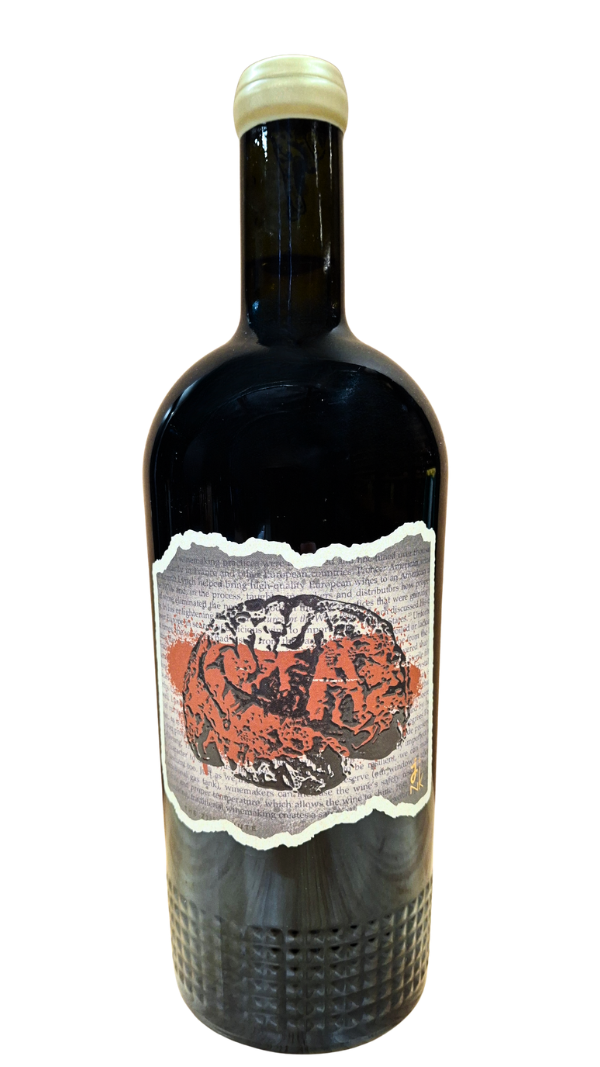 750ml bottle of 2023 Fingers Crossed Brain Teaser red wine from Ventura County California