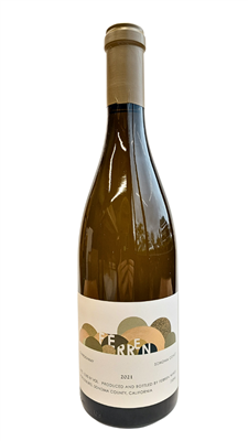 750ml bottle of 2021 Ferren Chardonnay from the Sonoma Coast of California