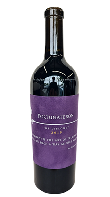 750ml bottle of 2019 Fortunate Son The Diplomat from the Napa Valley of California