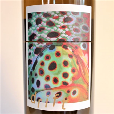 750ml bottle of 2019 Drift white wine blend from the Fulldraw Vineyard in Paso Robles California