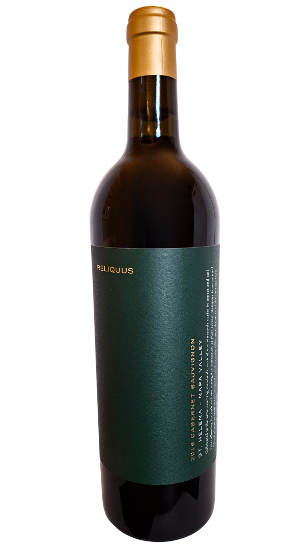 750ml bottle of 2019 Grace Family Estate Reliquus Cabernet Sauvignon from the St. Helena AVA of Napa Valley California USA