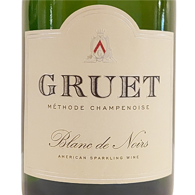 750ml bottle of Non Vintage Gruet Blanc de Noirs American sparkling wine from New Mexico USA