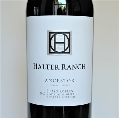 750 ml bottle of Halter Ranch Ancestor Estate Reserve 2017 Red Wine Blend from Paso Robles California