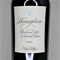 750ml bottle of 2018 Hourglass Blueline Estate Cabernet Franc from the Calistoga AVA of Napa Valley California