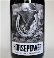 750ml bottle of 2016 Horsepower Syrah from Sur Echalas Vineyard in Walla Walla Valley of Washington State