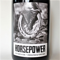 750ml bottle of 2019 Horsepower Grenache Fiddleneck Vineyard in Walla Walla Valley of Washington State